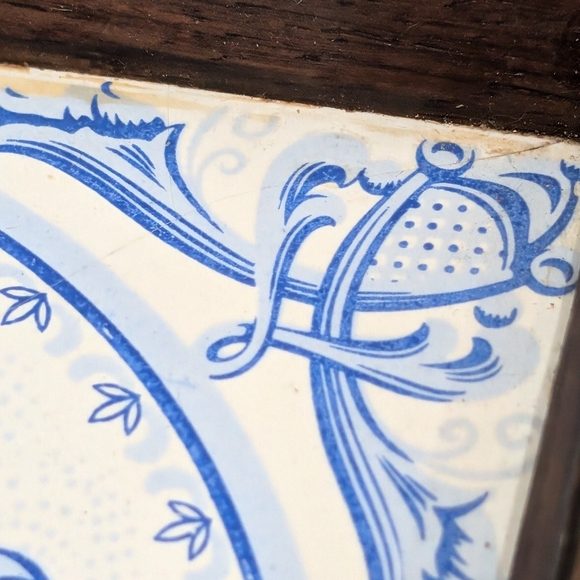 Vintage Brazilian Azulejo Souvenir Tray, Blue and White Tile - Picture 8 of 8